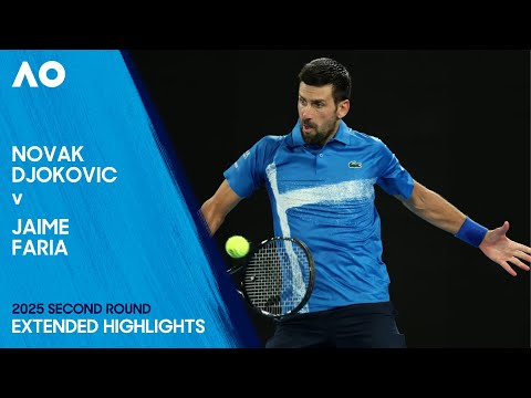 Novak Djokovic v Jaime Faria Extended Highlights | Australian Open 2025 Second Round